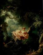 Jean-Honore Fragonard The Happy Accidents of the Swing painting